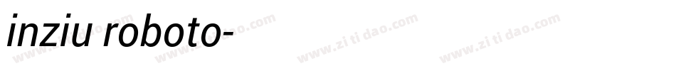 inziu roboto字体转换